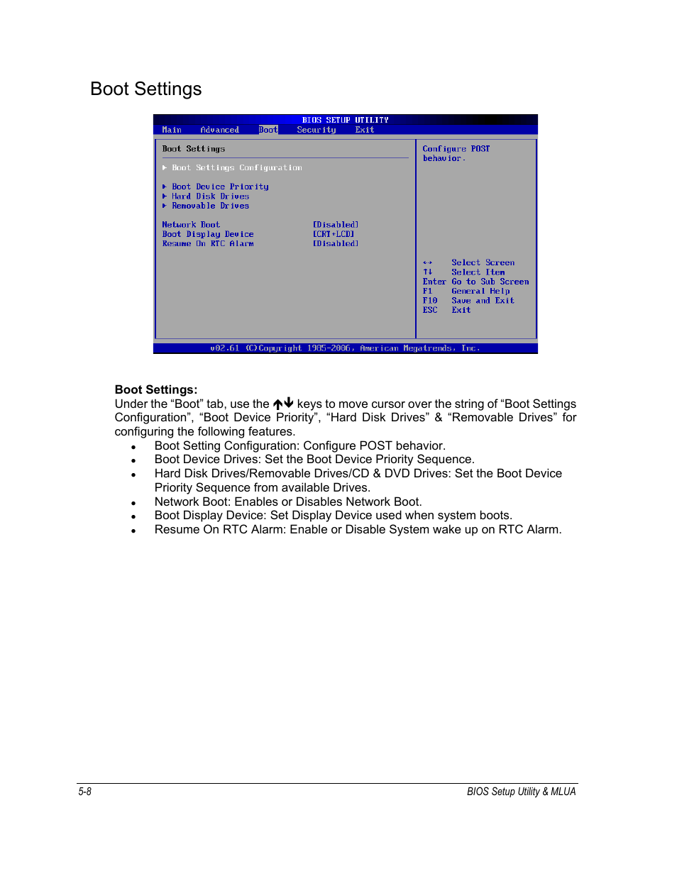 Boot settings | Motorola ML910 User Manual | Page 102 / 180