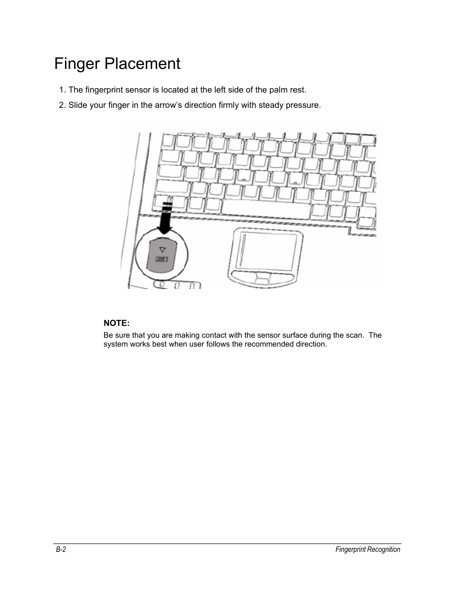 Finger placement | Motorola ML910 User Manual | Page 156 / 180