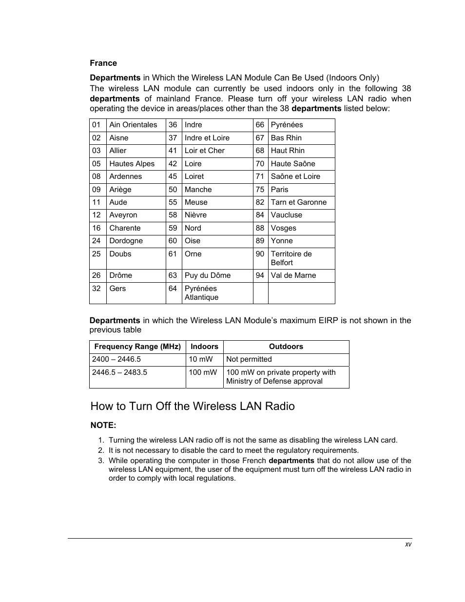 How to turn off the wireless lan radio | Motorola ML910 User Manual | Page 17 / 180