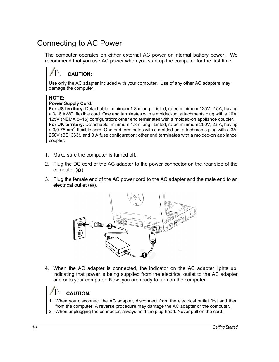 Connecting to ac power | Motorola ML910 User Manual | Page 32 / 180