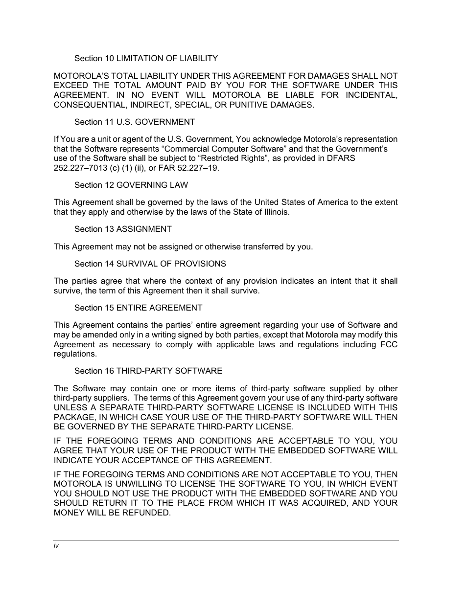 Motorola ML910 User Manual | Page 6 / 180
