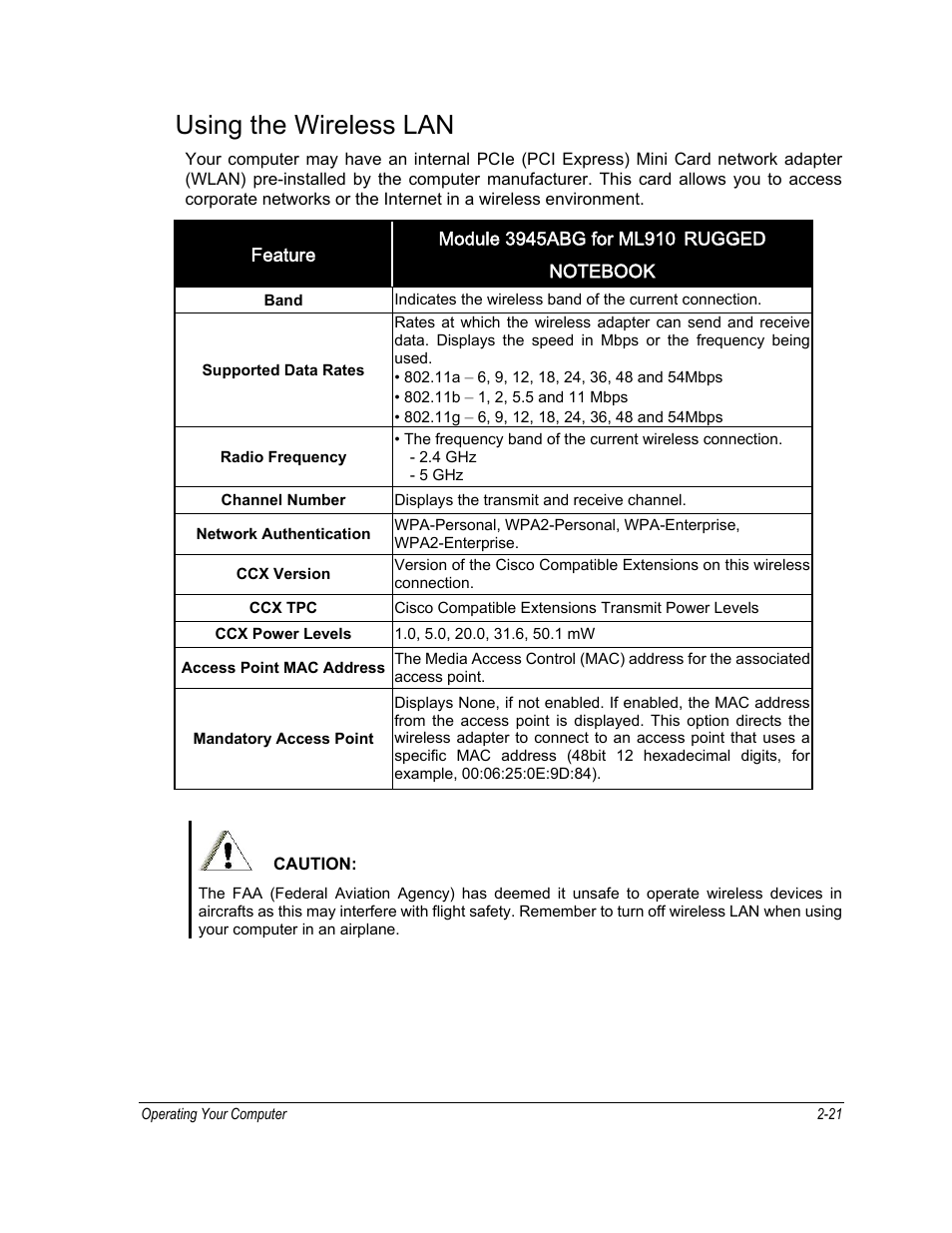 Using the wireless lan | Motorola ML910 User Manual | Page 65 / 180