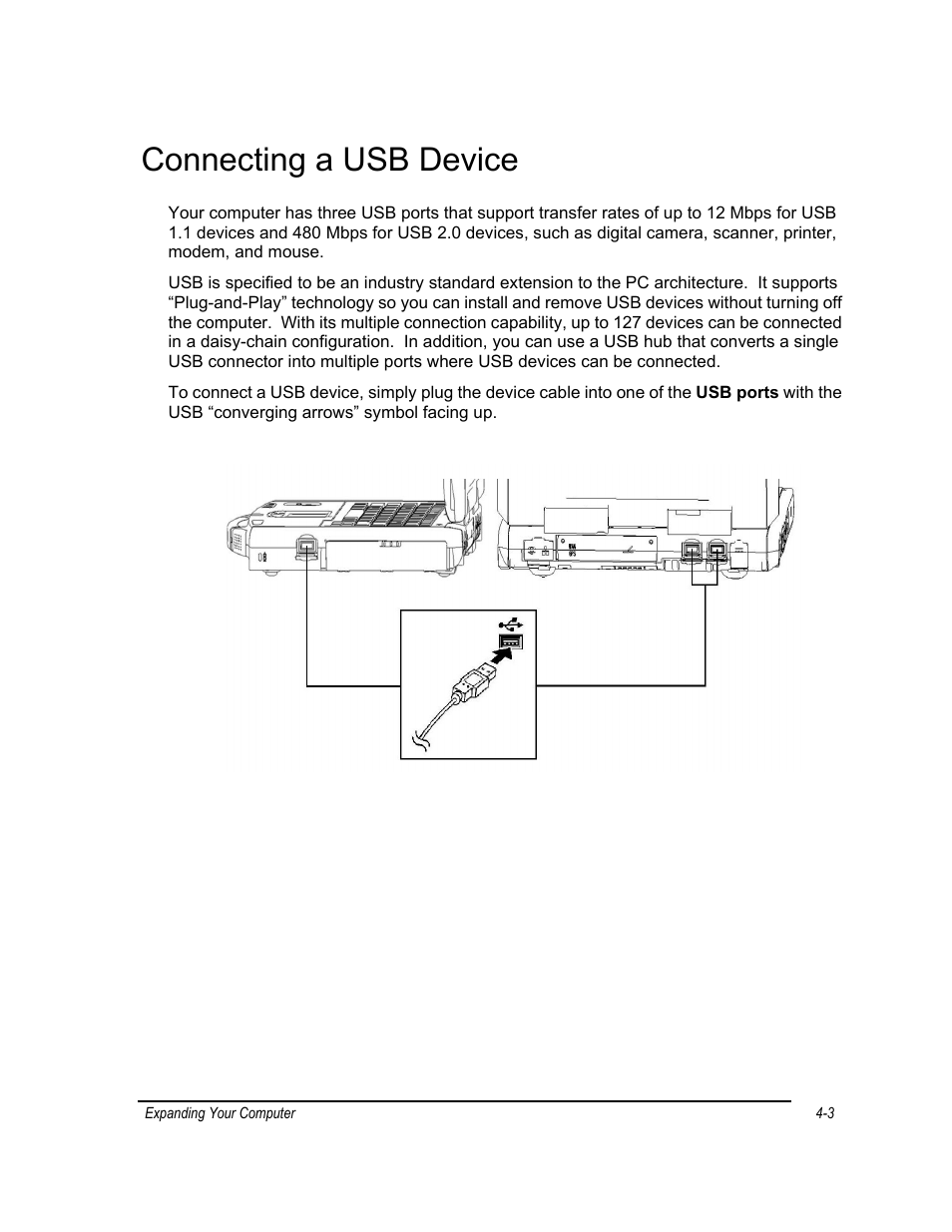 Connecting a usb device | Motorola ML910 User Manual | Page 85 / 180