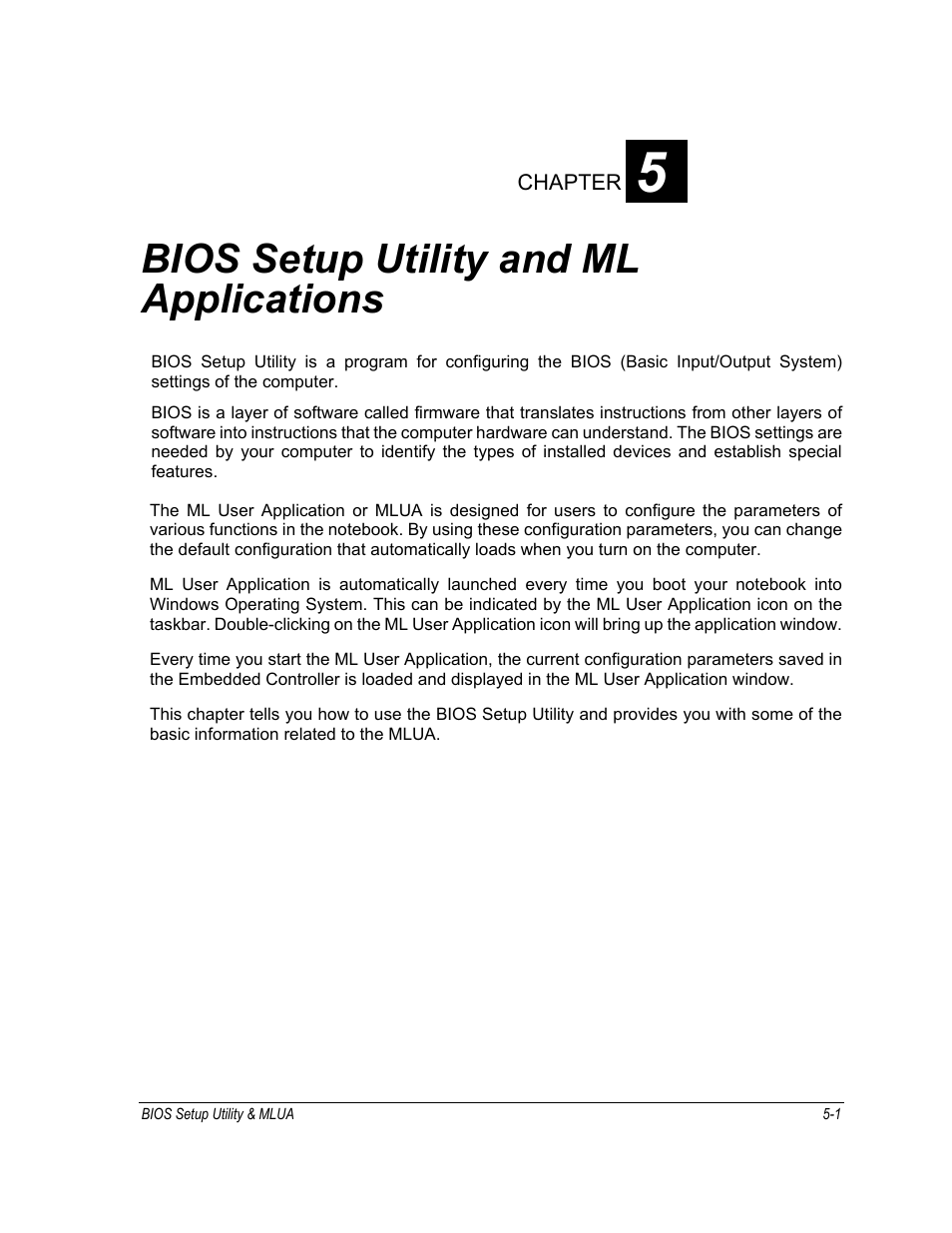 Bios setup utility and ml applications | Motorola ML910 User Manual | Page 95 / 180