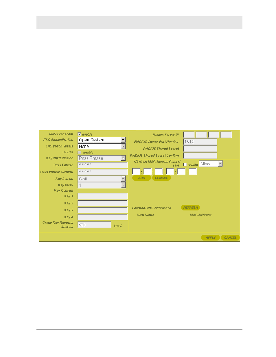 Configuring wireless security settings | Motorola WR850 User Manual | Page 49 / 97