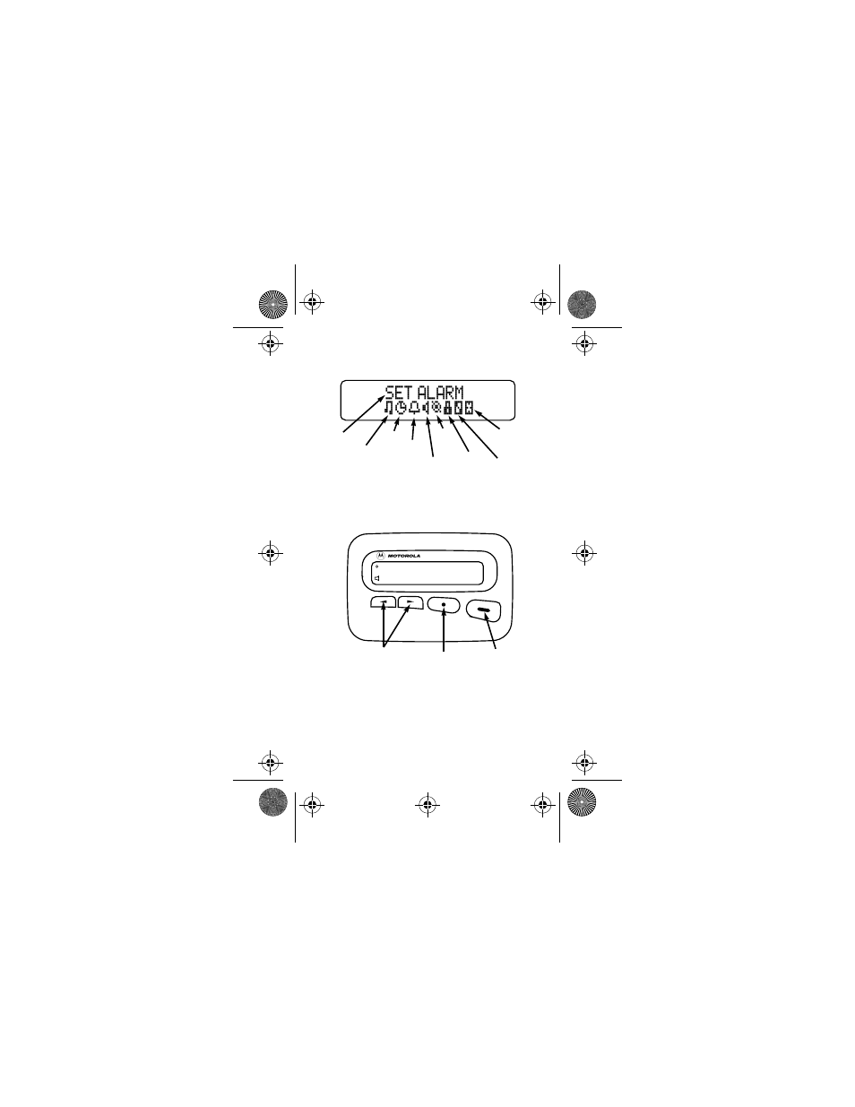 Set alarm исцйунпс | Motorola LX2 User Manual | Page 4 / 16
