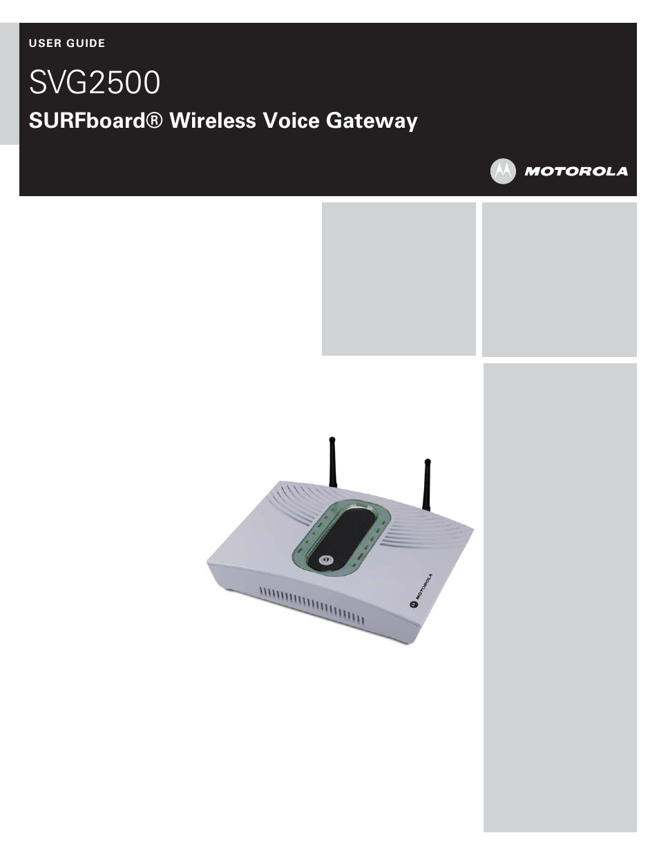 Motorola SURFBOARD SVG2500 User Manual | 175 pages