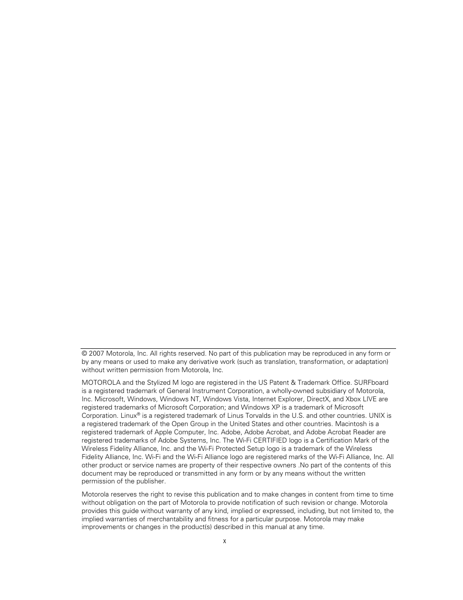 Motorola SURFBOARD SVG2500 User Manual | Page 11 / 175