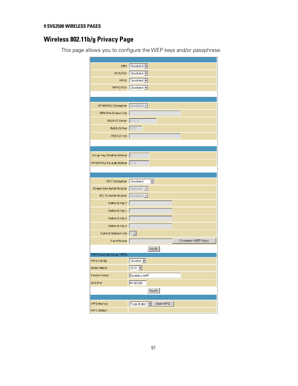 Use the | Motorola SURFBOARD SVG2500 User Manual | Page 112 / 175