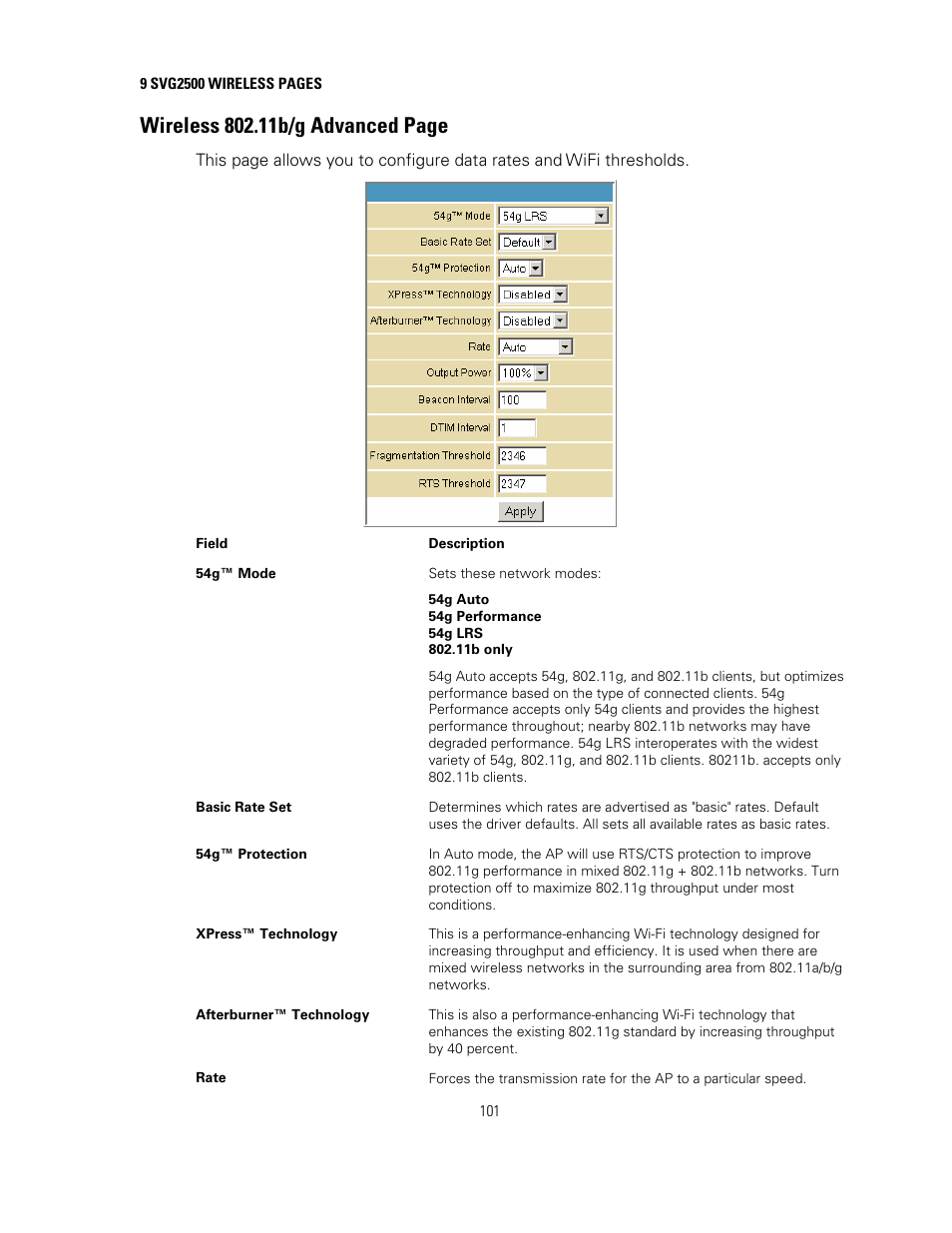 Motorola SURFBOARD SVG2500 User Manual | Page 116 / 175