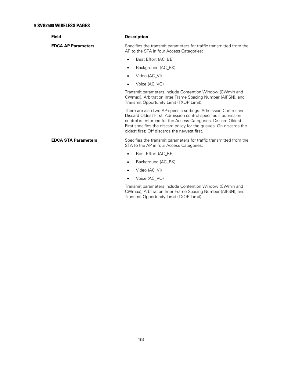 Motorola SURFBOARD SVG2500 User Manual | Page 119 / 175