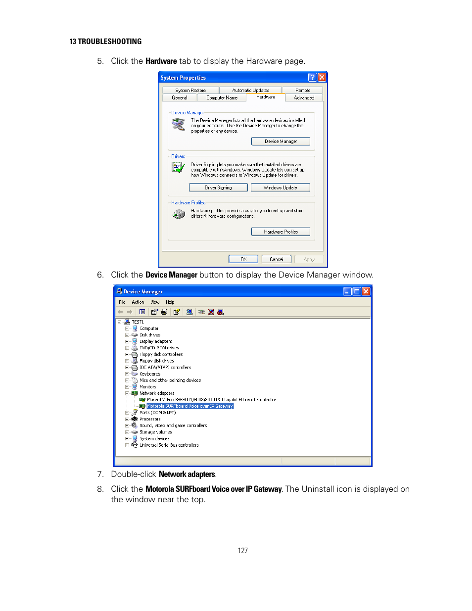 Motorola SURFBOARD SVG2500 User Manual | Page 142 / 175