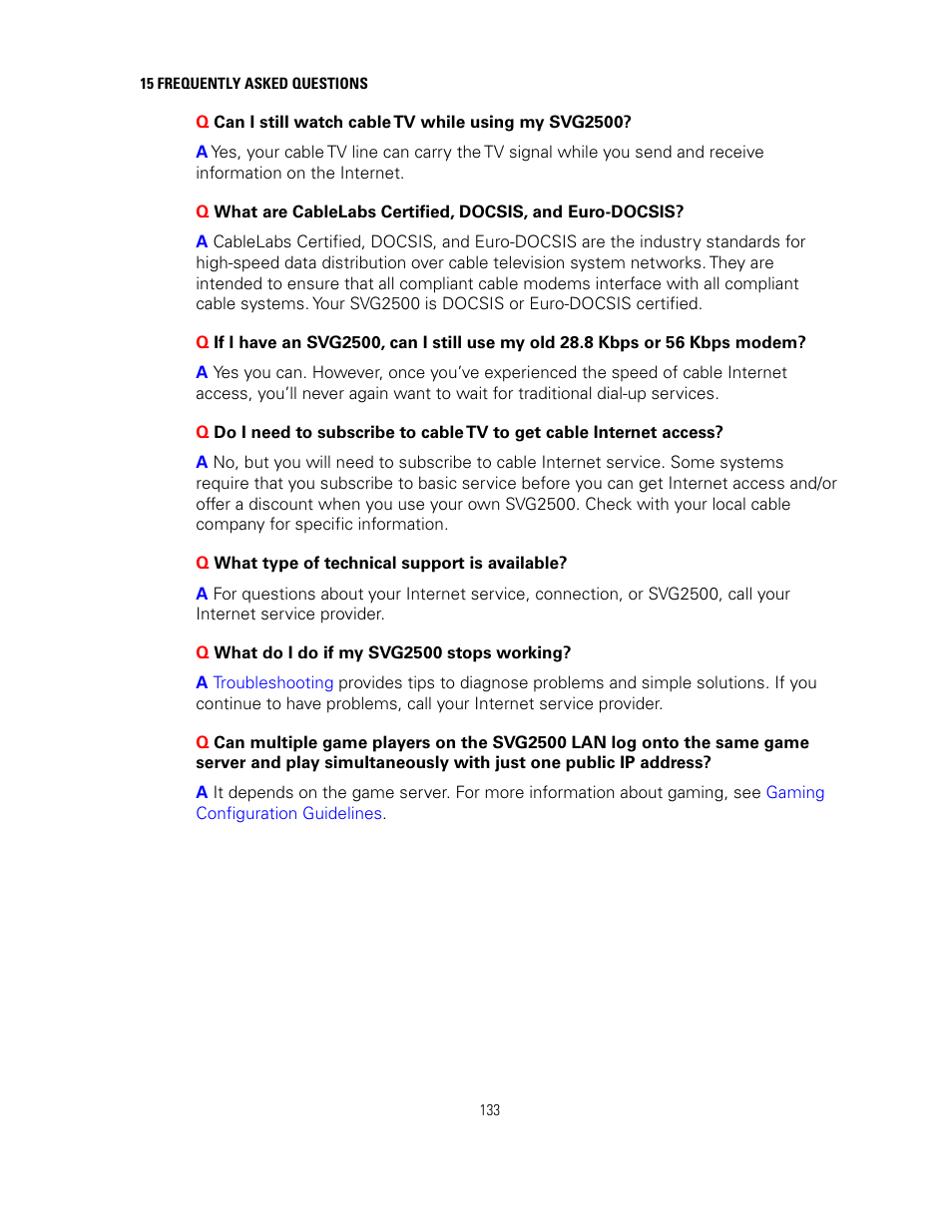 Motorola SURFBOARD SVG2500 User Manual | Page 148 / 175