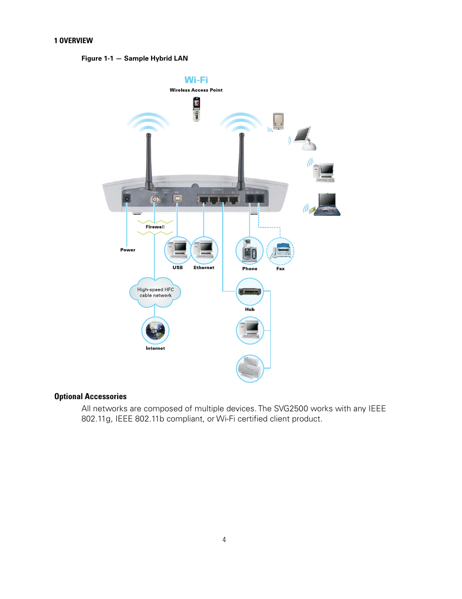 Optional accessories | Motorola SURFBOARD SVG2500 User Manual | Page 19 / 175