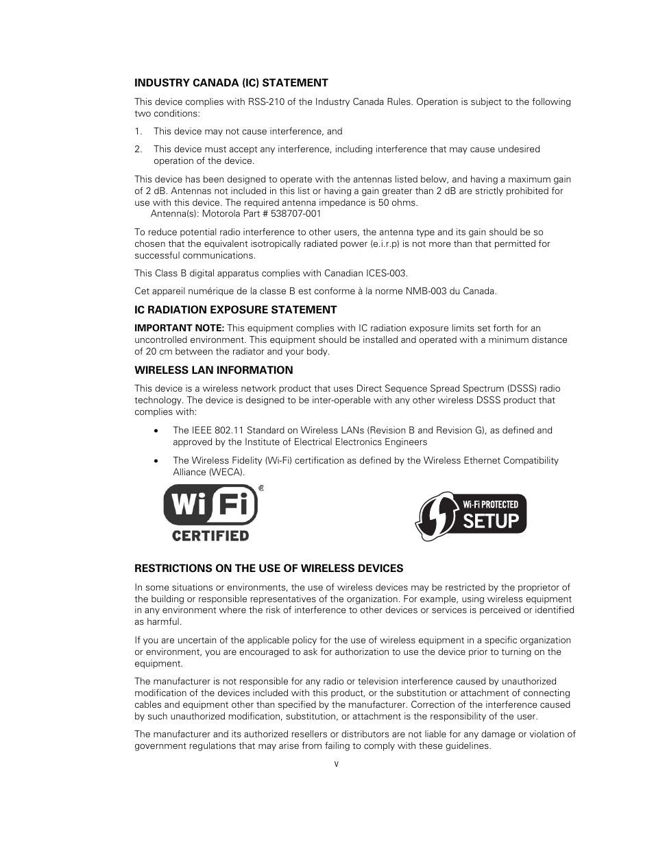 Motorola SURFBOARD SVG2500 User Manual | Page 6 / 175