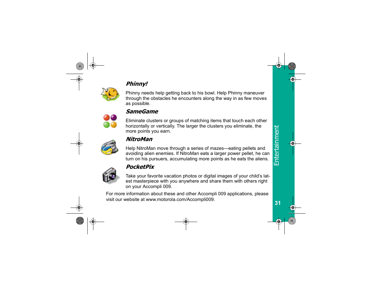 En tertainment | Motorola Personal Communicator User Manual | Page 33 / 52