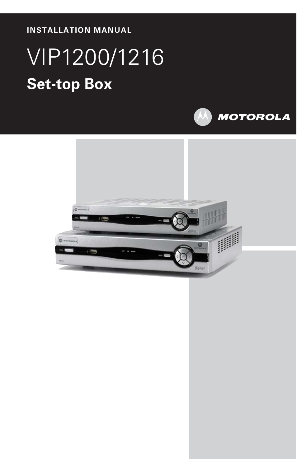 Motorola VIP1200/1216 User Manual | 27 pages