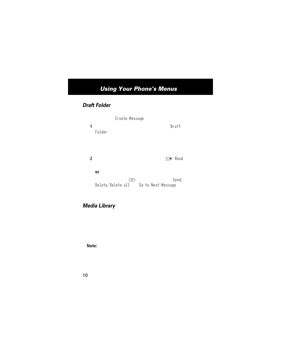 Using your phone’s menus | Motorola E360 User Manual | Page 105 / 169