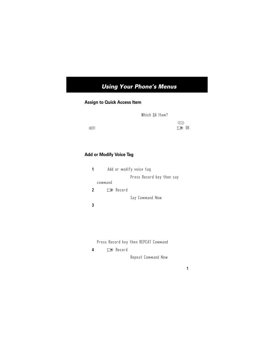 131) or you can use the quick access, Using your phone’s menus | Motorola E360 User Manual | Page 132 / 169