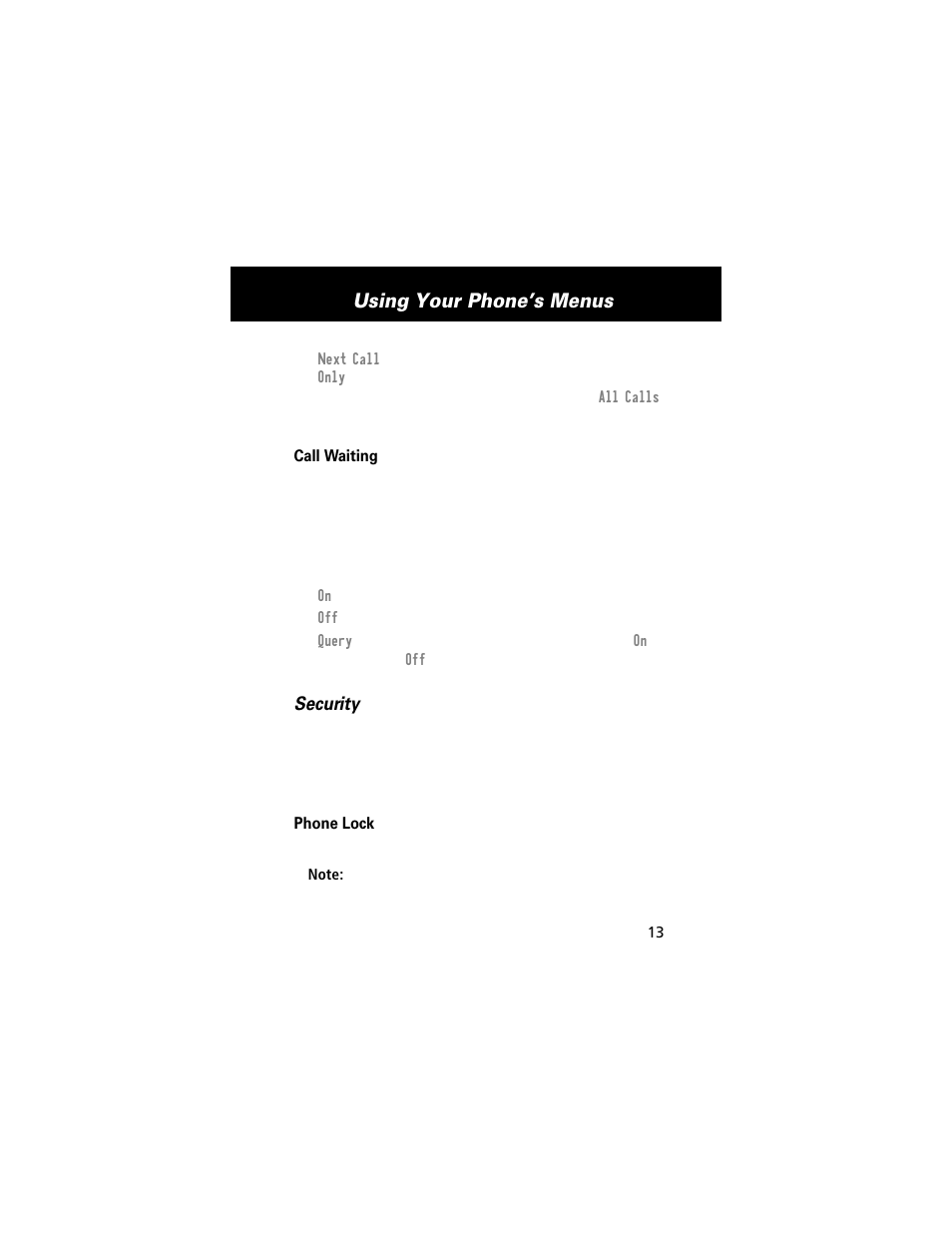 Using your phone’s menus | Motorola E360 User Manual | Page 138 / 169