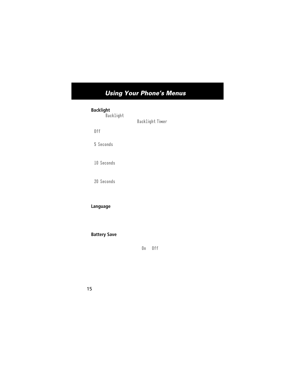 Using your phone’s menus | Motorola E360 User Manual | Page 153 / 169