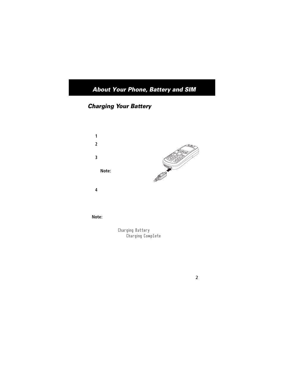 Charging your battery | Motorola E360 User Manual | Page 30 / 169