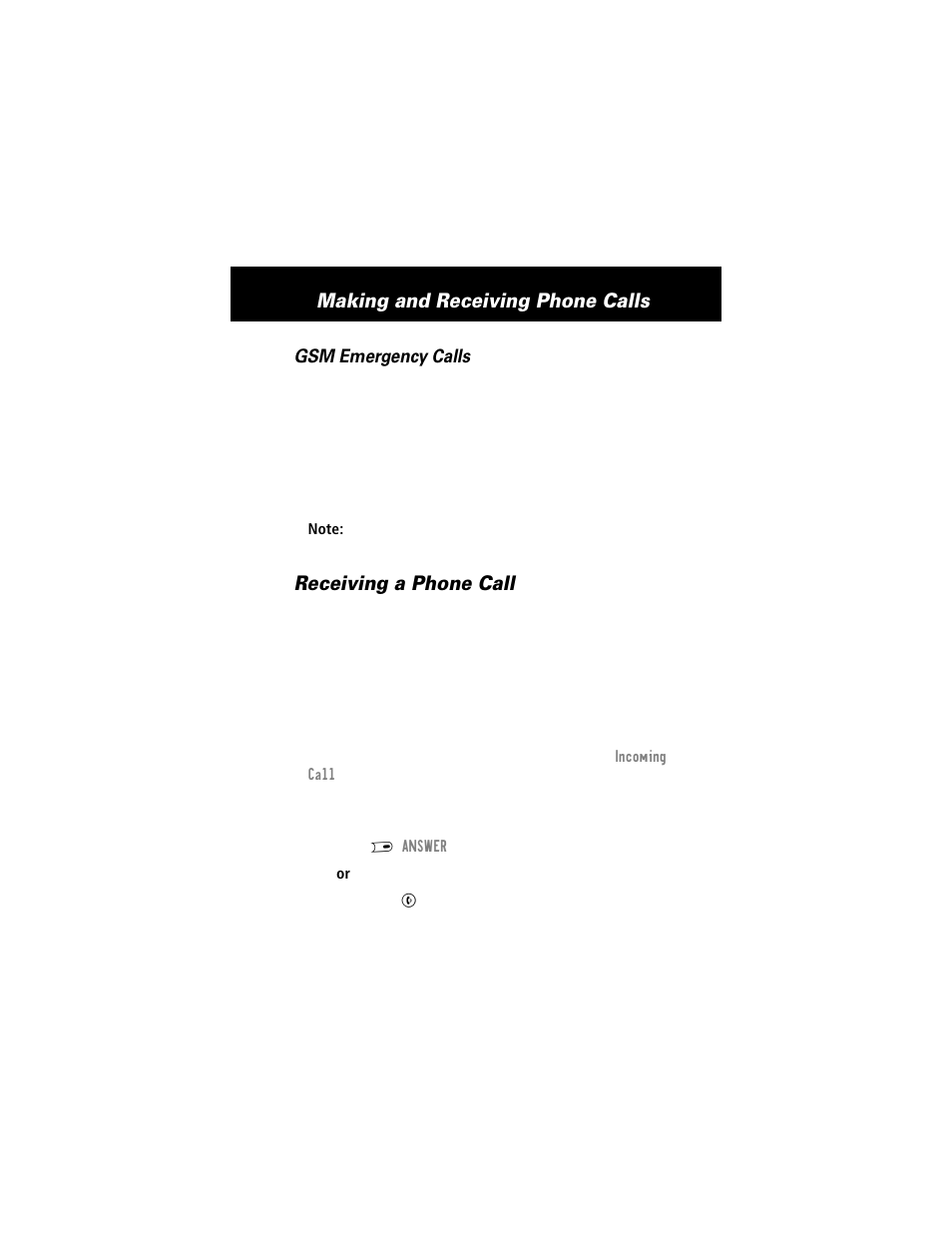 Receiving a phone call, Making and receiving phone calls | Motorola E360 User Manual | Page 42 / 169