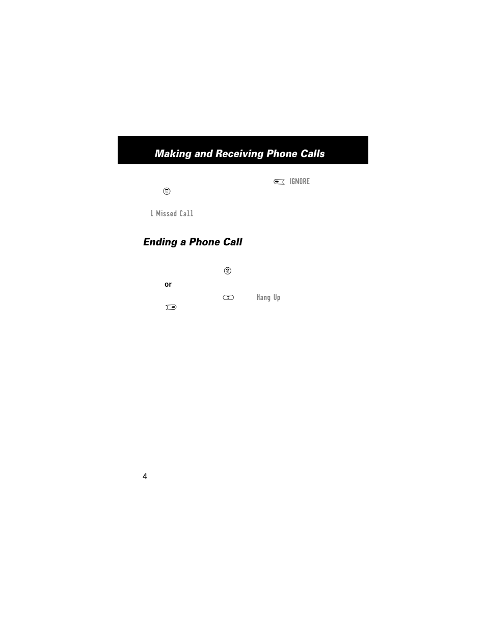 Ending a phone call, Making and receiving phone calls | Motorola E360 User Manual | Page 43 / 169