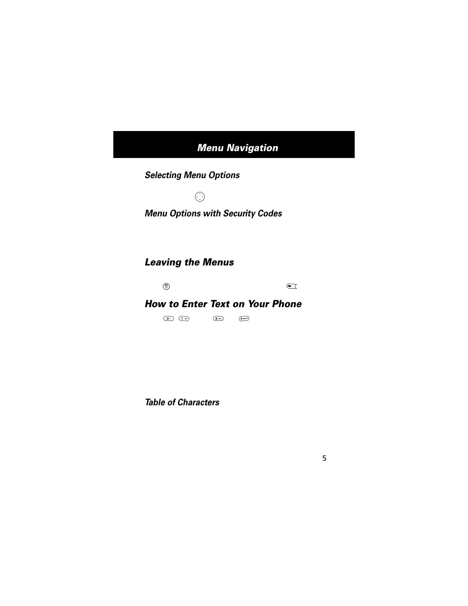 Leaving the menus, How to enter text on your phone, Menu navigation | Motorola E360 User Manual | Page 56 / 169