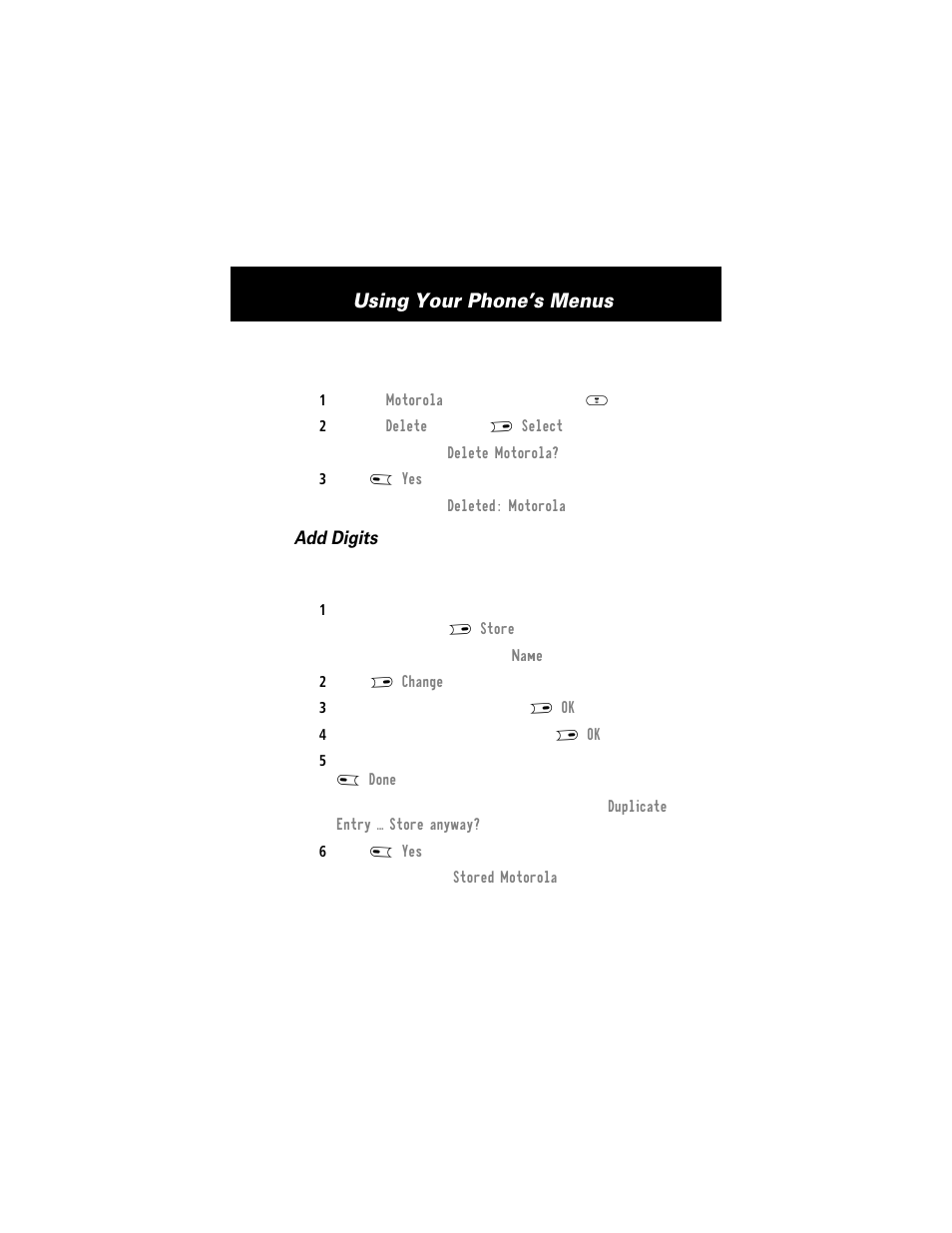 Using your phone’s menus | Motorola E360 User Manual | Page 72 / 169