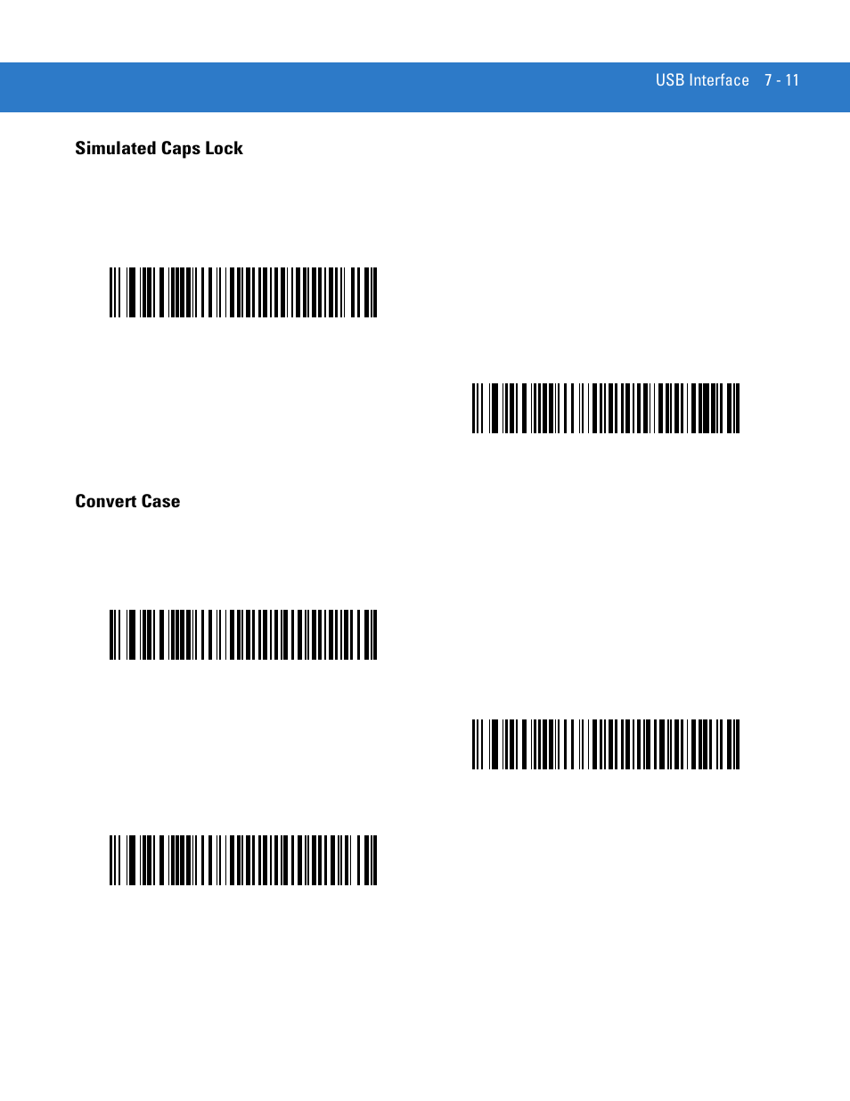 Simulated caps lock, Convert case, Simulated caps lock -11 convert case -11 | Motorola LS4208 User Manual | Page 109 / 358