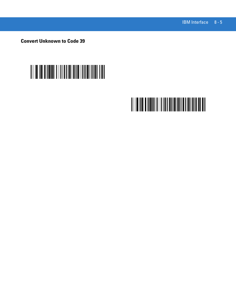 Convert unknown to code 39, Convert unknown to code 39 -5 | Motorola LS4208 User Manual | Page 125 / 358