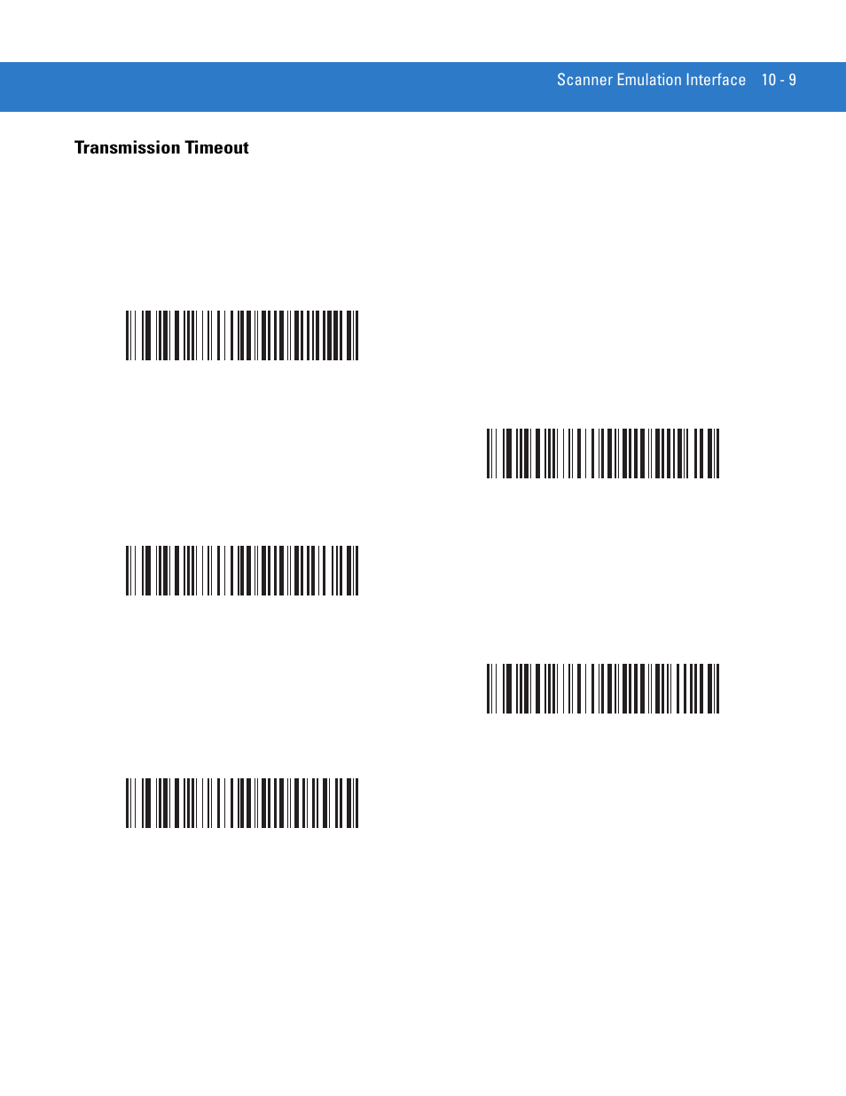 Transmission timeout, Transmission timeout -9 | Motorola LS4208 User Manual | Page 143 / 358