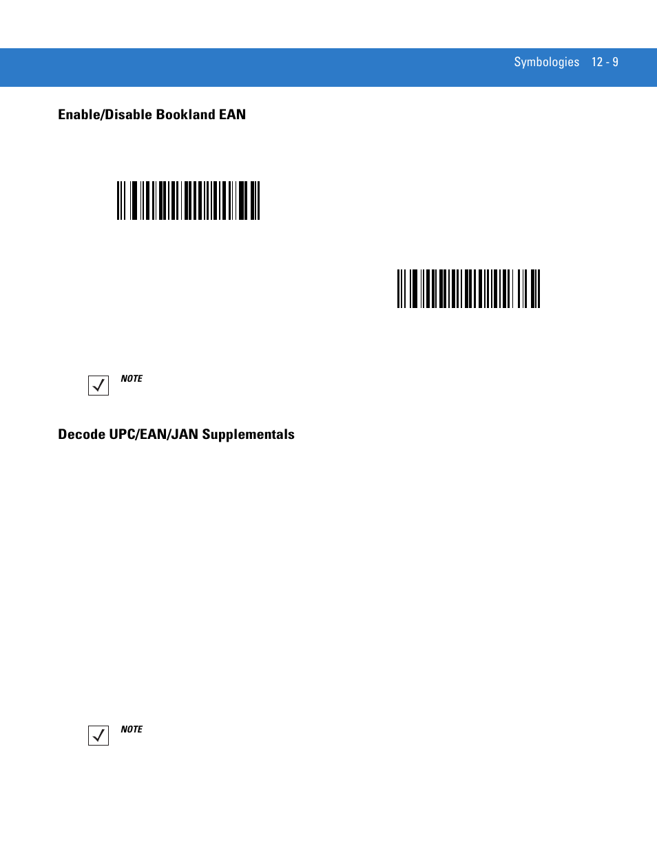 Enable/disable bookland ean, Decode upc/ean/jan supplementals | Motorola LS4208 User Manual | Page 157 / 358