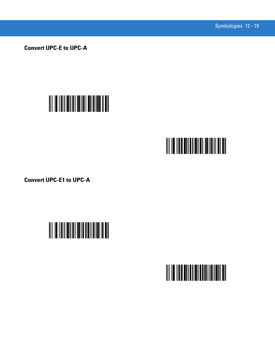 Convert upc-e to upc-a, Convert upc-e1 to upc-a | Motorola LS4208 User Manual | Page 167 / 358