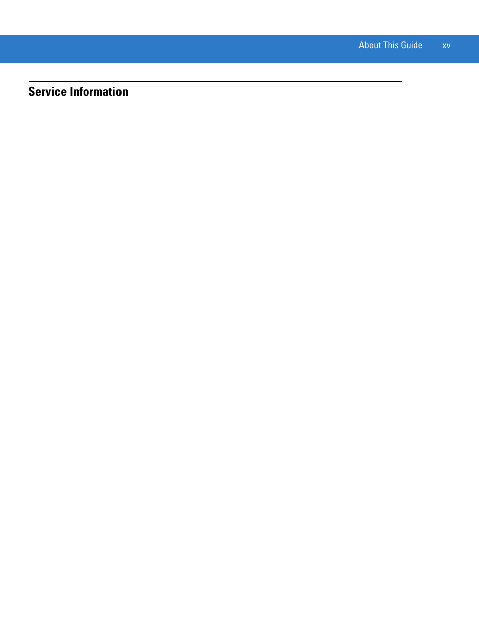 Service information | Motorola LS4208 User Manual | Page 17 / 358