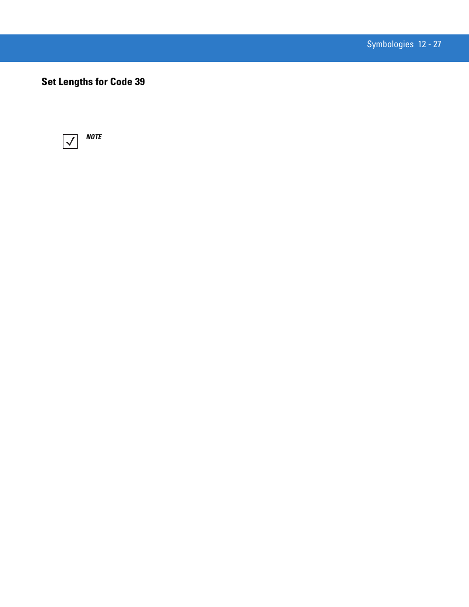 Set lengths for code 39, Set lengths for code 39 -27 | Motorola LS4208 User Manual | Page 175 / 358