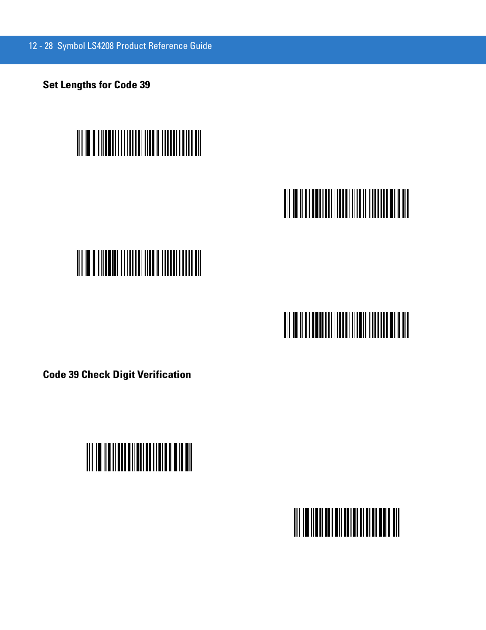 Code 39 check digit verification, Code 39 check digit verification -28 | Motorola LS4208 User Manual | Page 176 / 358