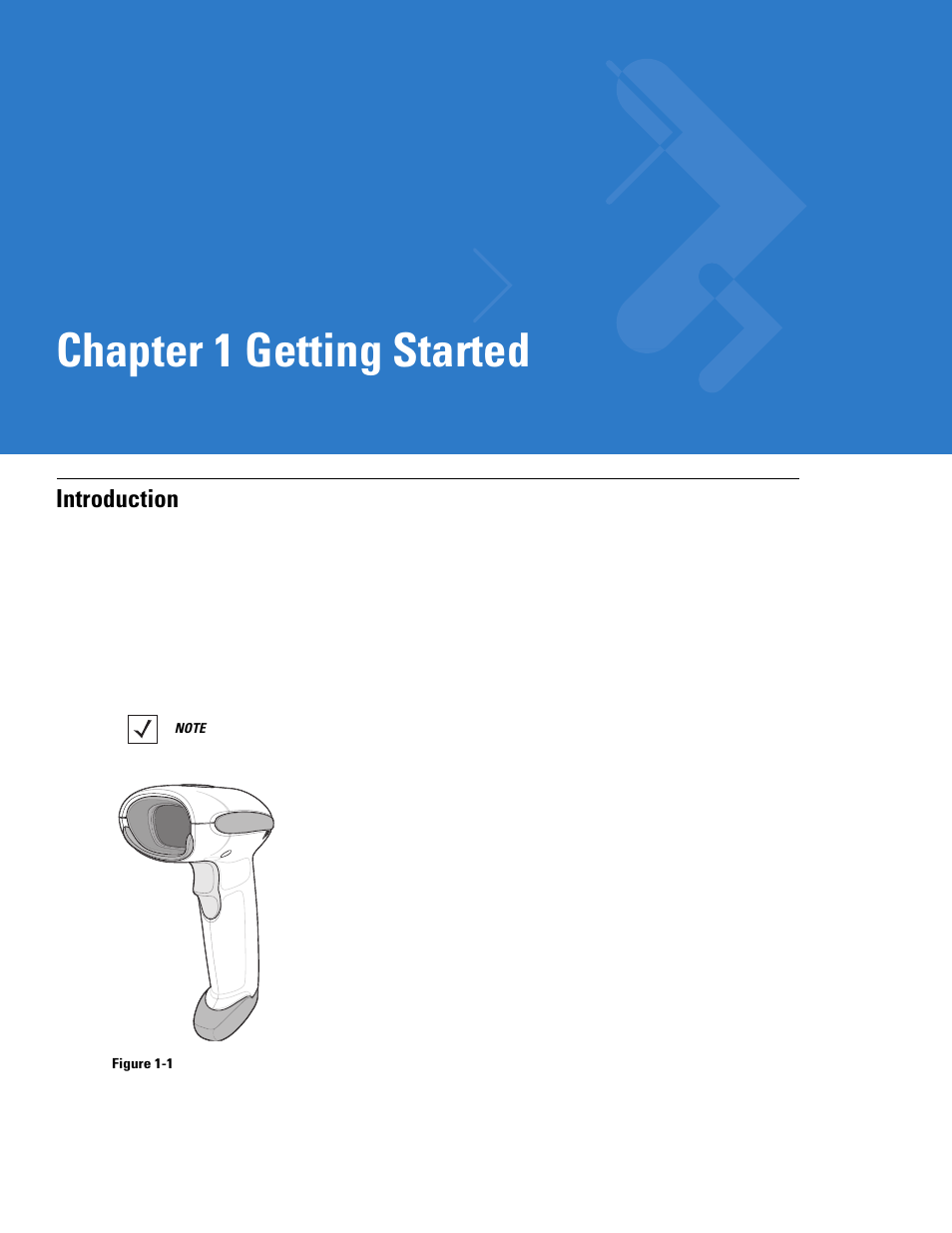 Getting started, Introduction, Chapter 1: getting started | Introduction -1, Chapter 1, getting started, Chapter 1 getting started | Motorola LS4208 User Manual | Page 19 / 358