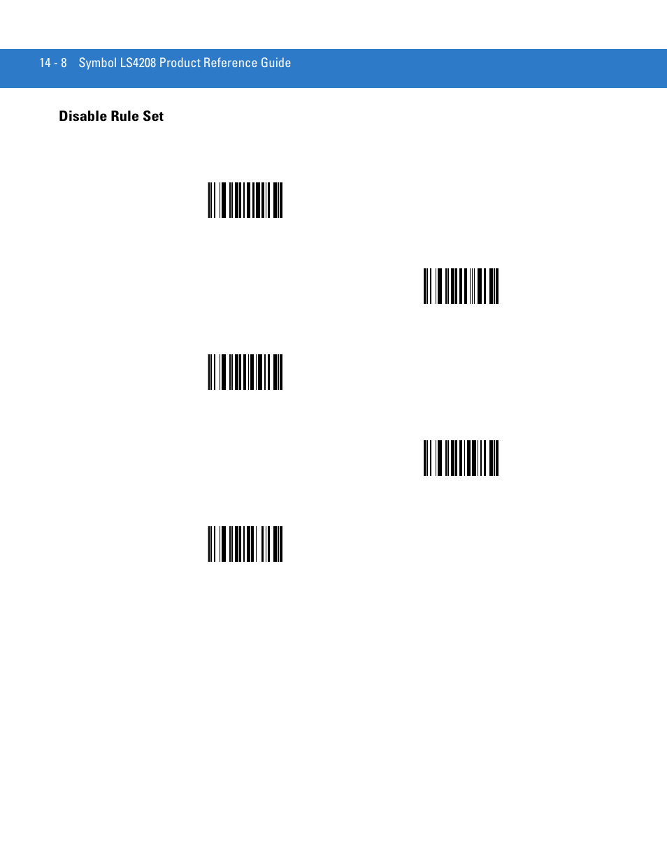 Disable rule set, Disable rule set -8 | Motorola LS4208 User Manual | Page 230 / 358