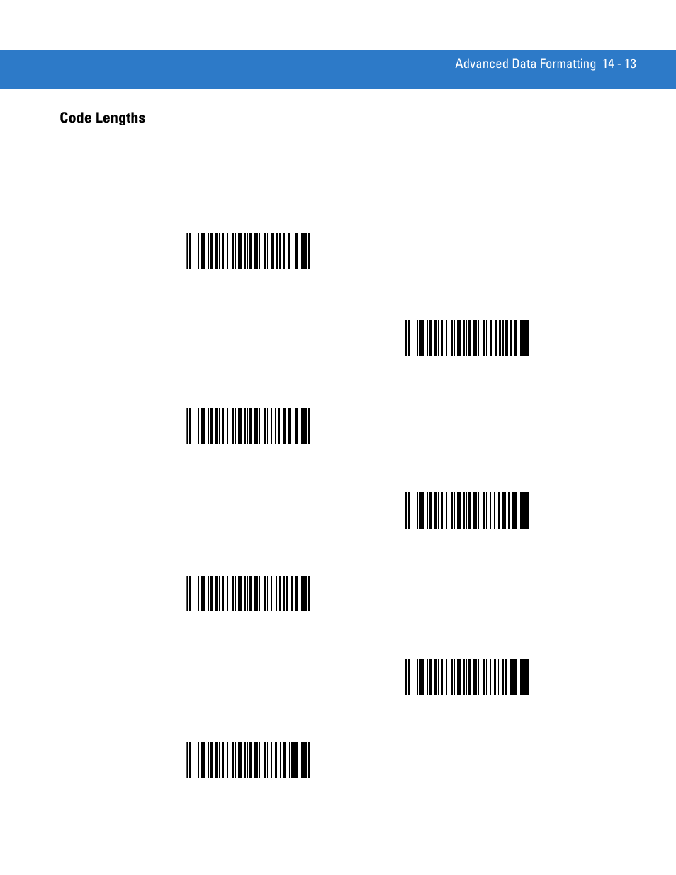 Code lengths, Code lengths -13 | Motorola LS4208 User Manual | Page 235 / 358