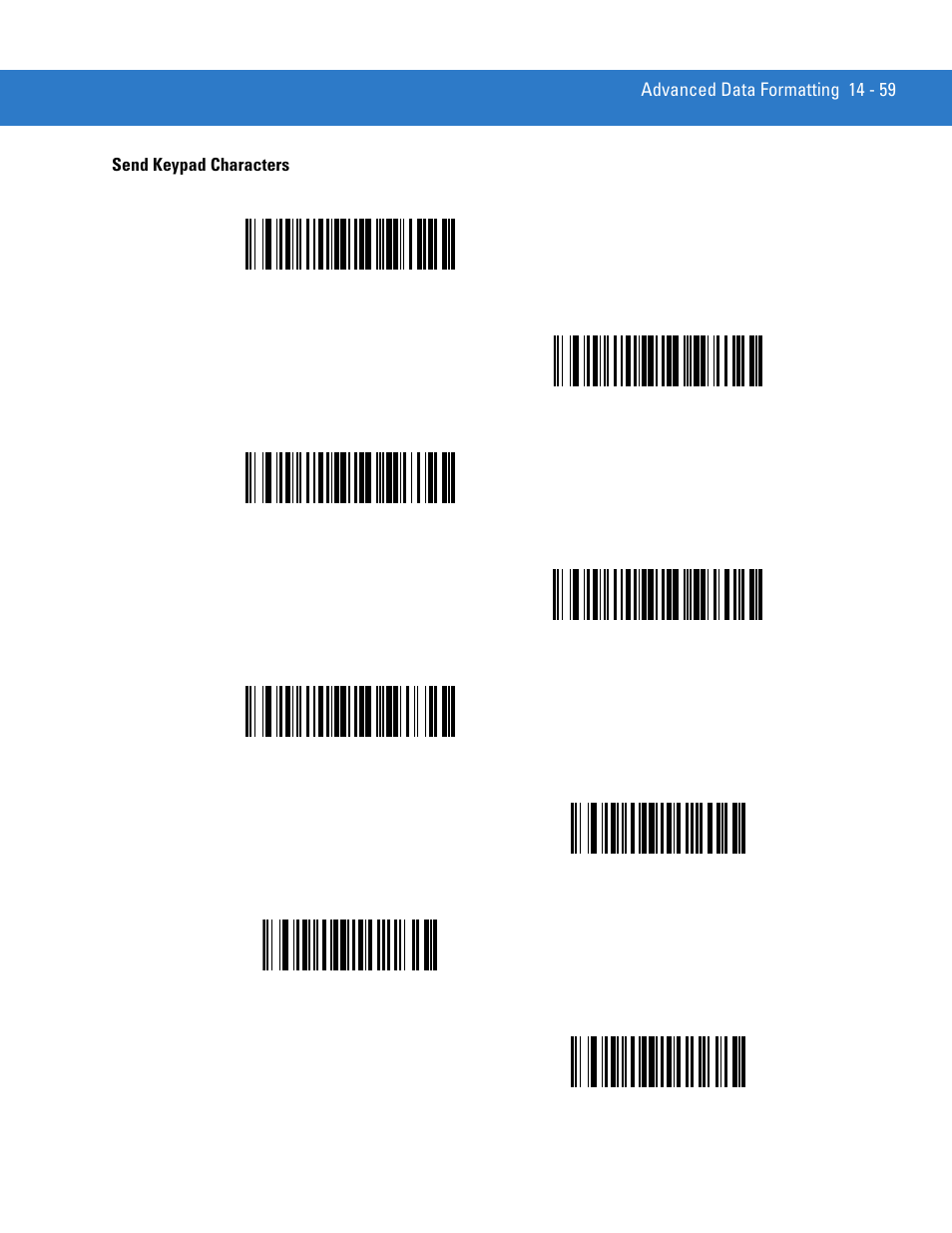 Send keypad characters, Send keypad characters -59 | Motorola LS4208 User Manual | Page 281 / 358