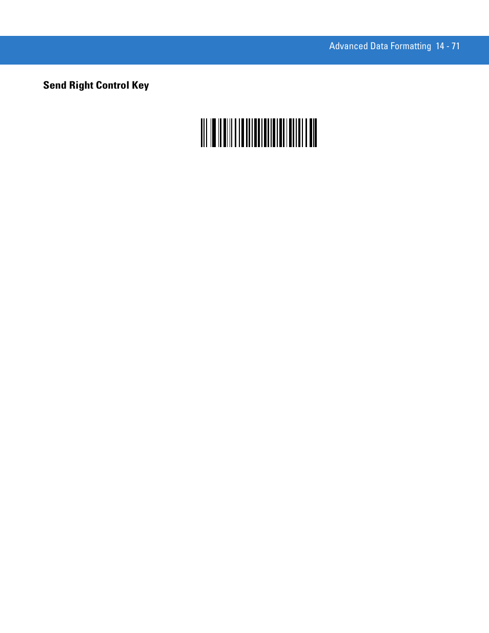 Send right control key, Send right control key -71 | Motorola LS4208 User Manual | Page 293 / 358