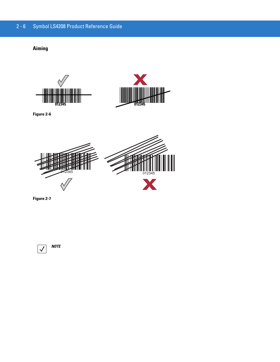 Aiming, Aiming -6 | Motorola LS4208 User Manual | Page 30 / 358