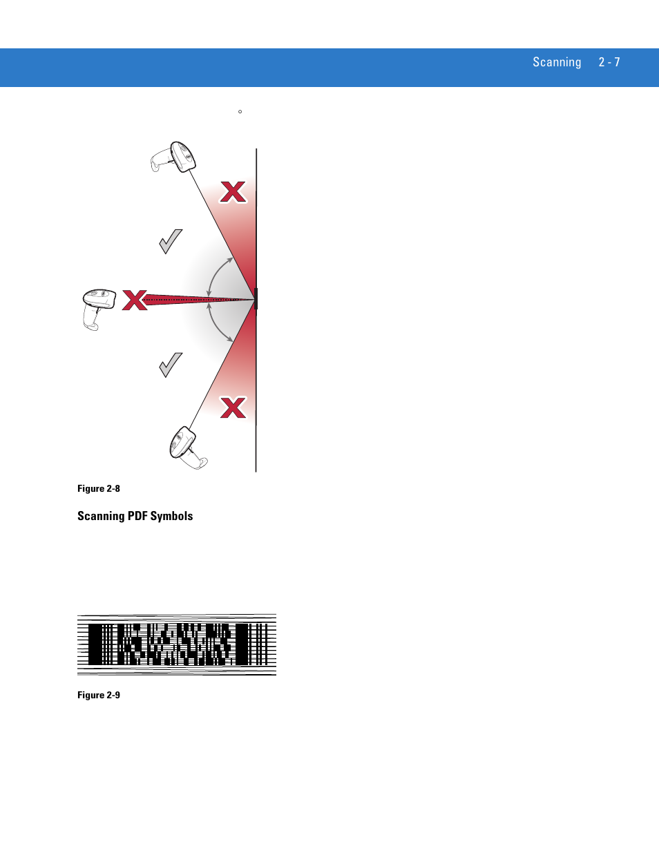 Scanning pdf symbols, Scanning pdf symbols -7 | Motorola LS4208 User Manual | Page 31 / 358