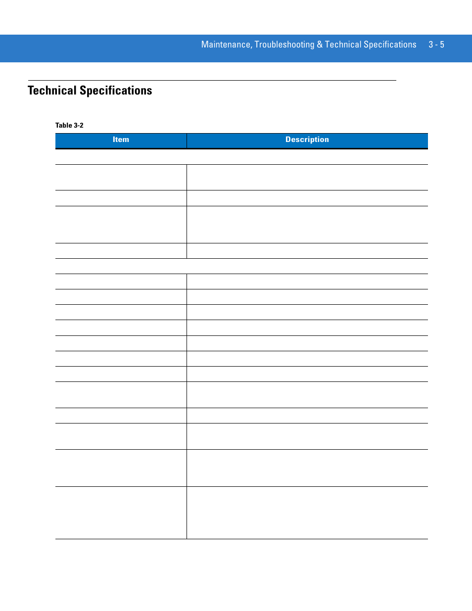 Technical specifications, Technical specifications -5 | Motorola LS4208 User Manual | Page 41 / 358