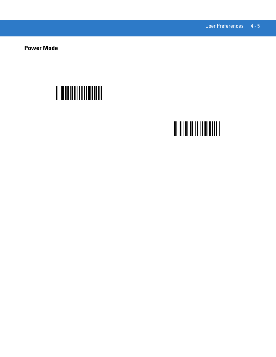 Power mode, Power mode -5 | Motorola LS4208 User Manual | Page 49 / 358