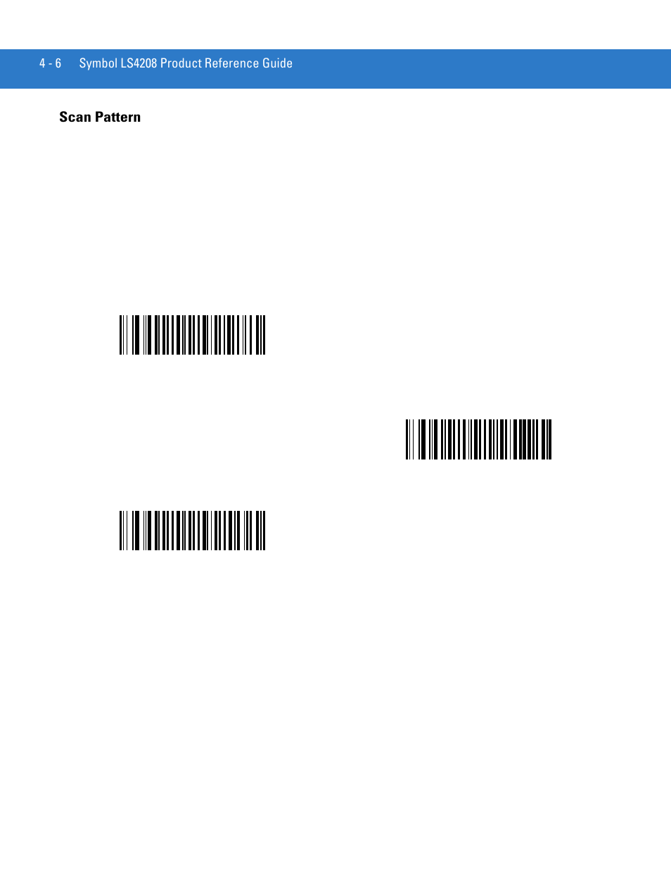 Scan pattern, Scan pattern -6 | Motorola LS4208 User Manual | Page 50 / 358