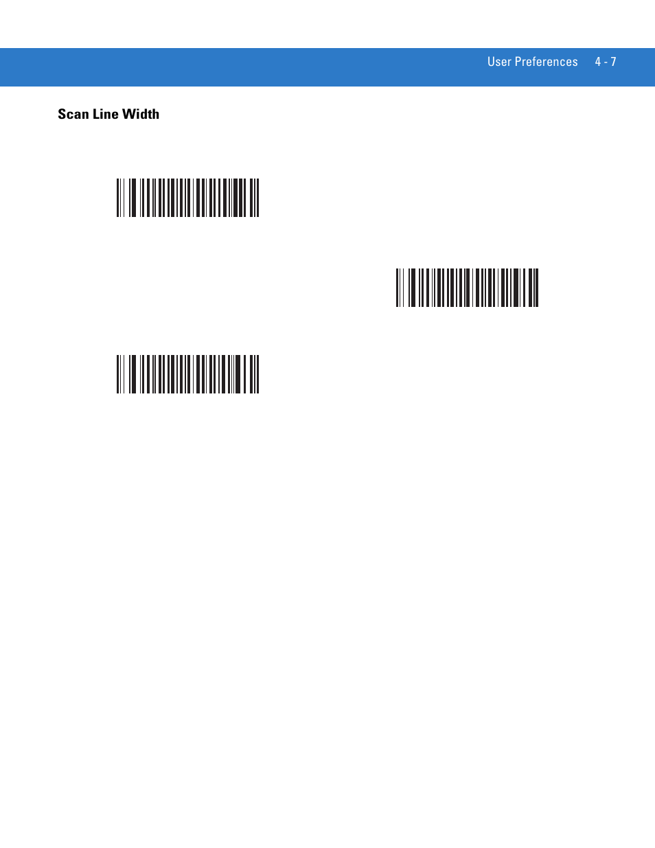 Scan line width, Scan line width -7, See scan line width on | Motorola LS4208 User Manual | Page 51 / 358