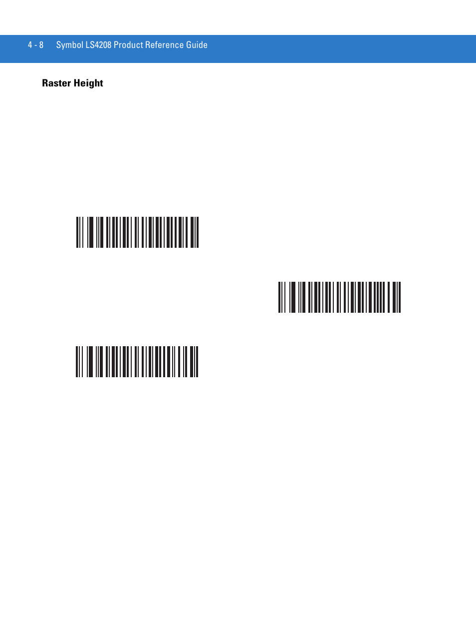 Raster height, Raster height -8 | Motorola LS4208 User Manual | Page 52 / 358